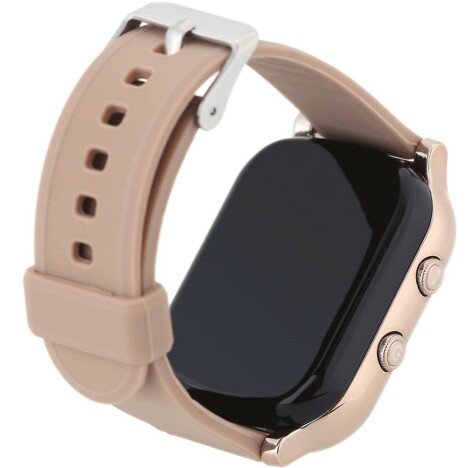 Ceas Smartwatch cu GPS Copii si Adulti iUni Kid58, Telefon incorporat, LBS, Wi-Fi, Gold